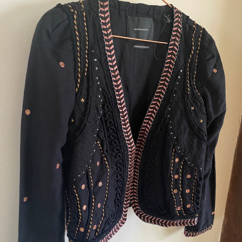 Maison Scotch & Soda Embellished Jacket Blazer